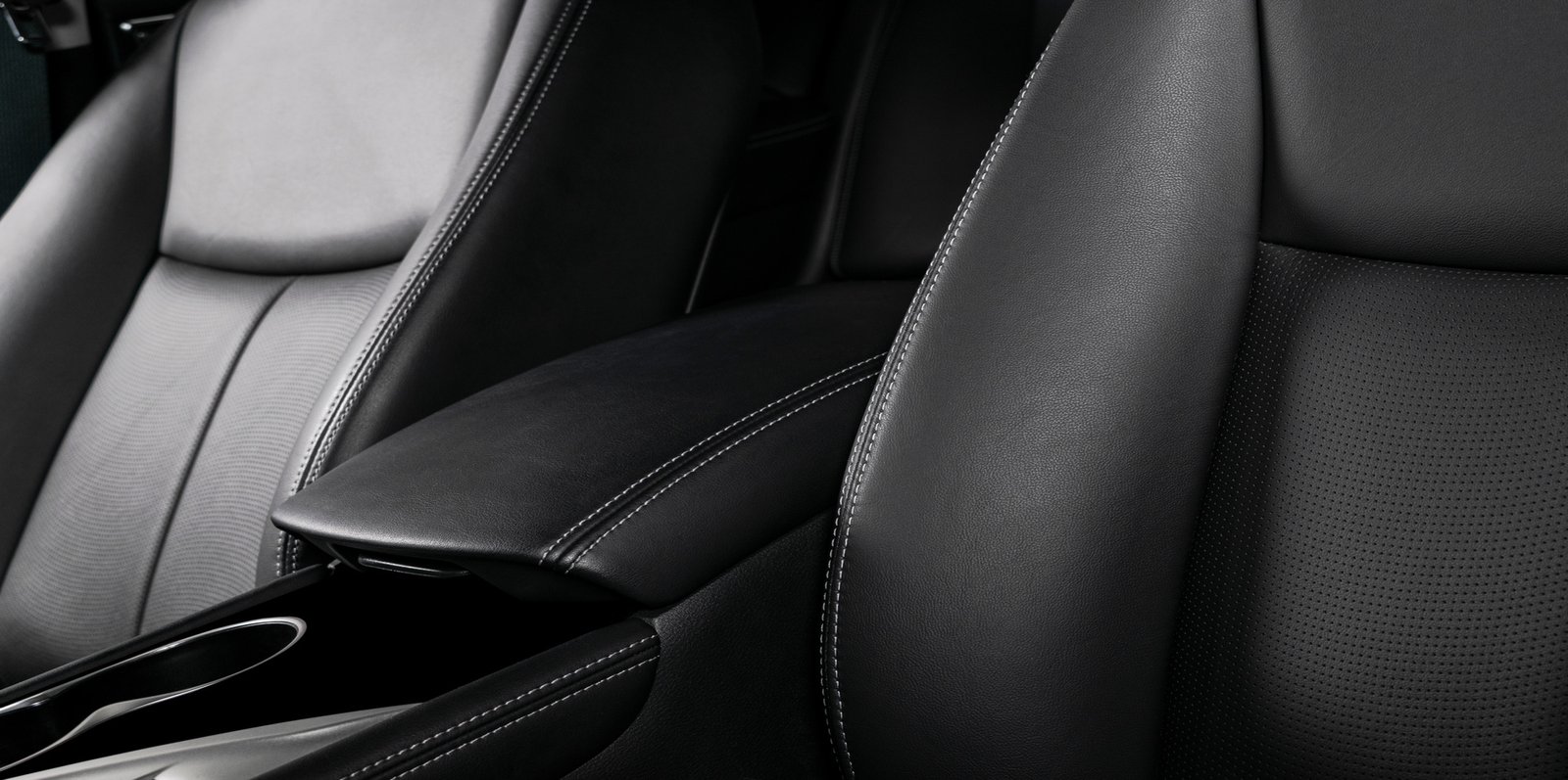 luxury car black leather car seat Comfortable